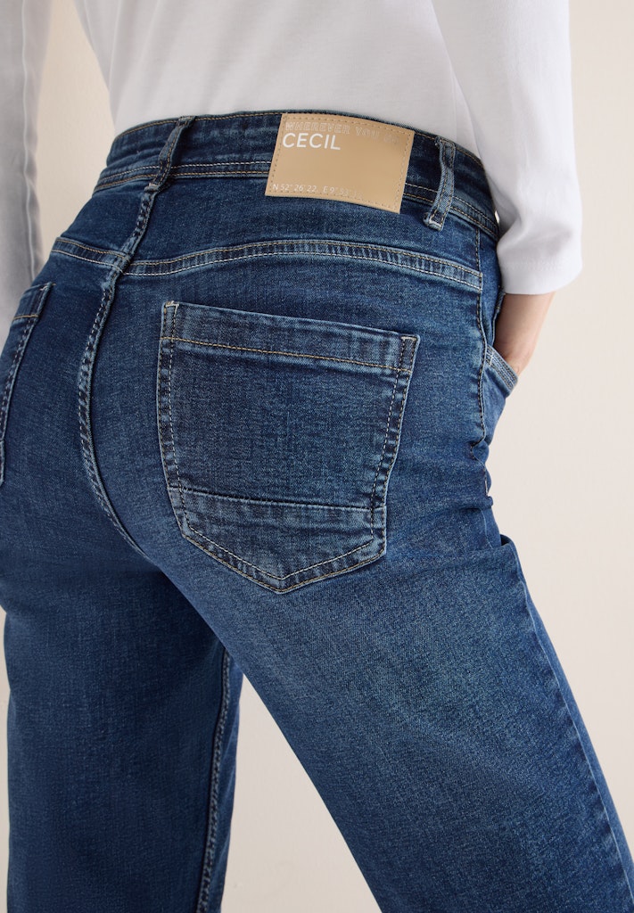 Cecil Damen Hosen Mid Blue