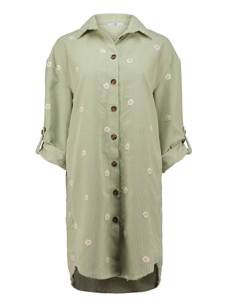 Haily's Damen Kleider Matcha/Offwhite