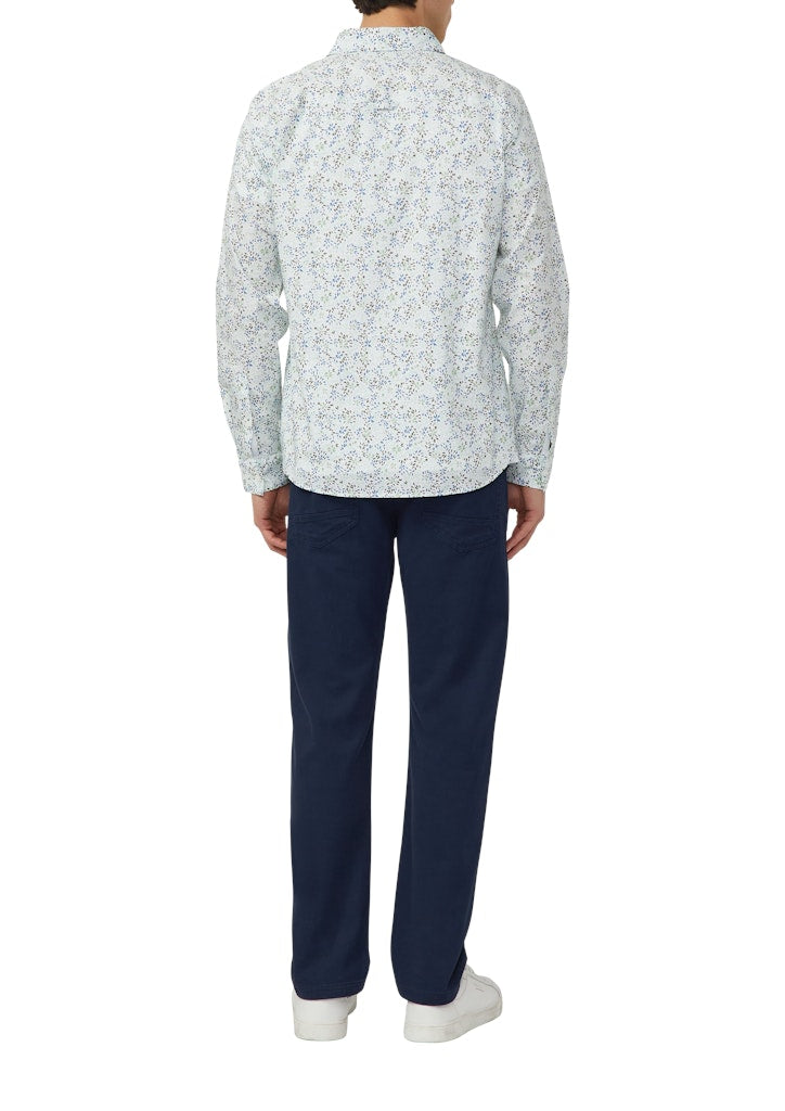 S. Oliver red Herren Hemden lang White