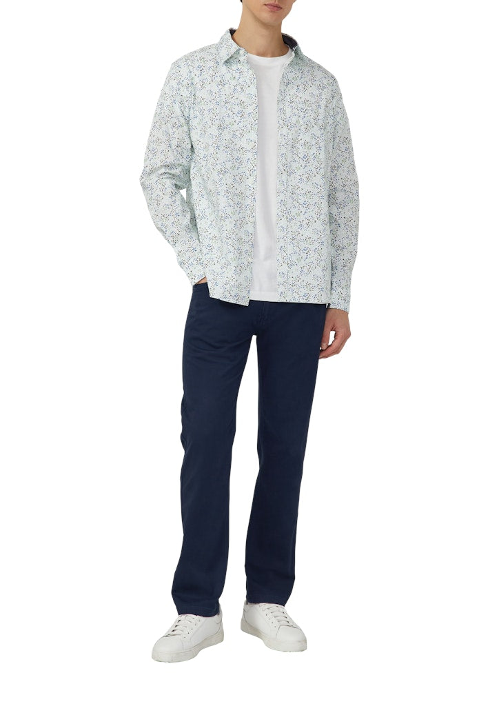 S. Oliver red Herren Hemden lang White