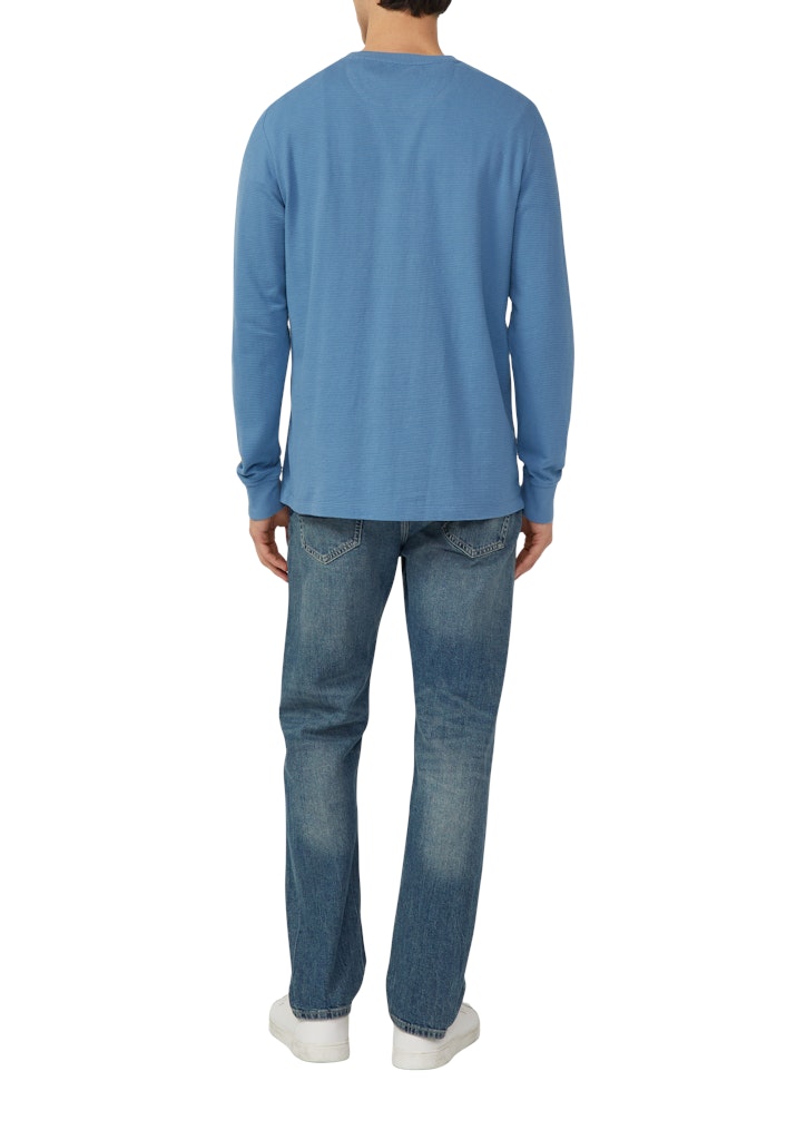 S. Oliver red Herren T-Shirts lang Blue Green