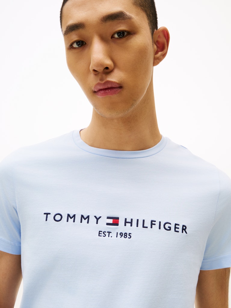 Tommy Hilfiger Herren T-Shirts kurz Co Blue