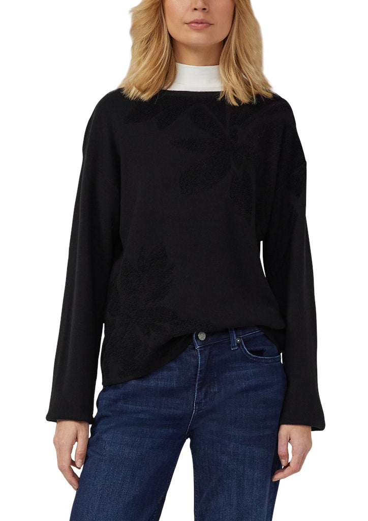 S. Oliver red Damen Pullover Grey/Black