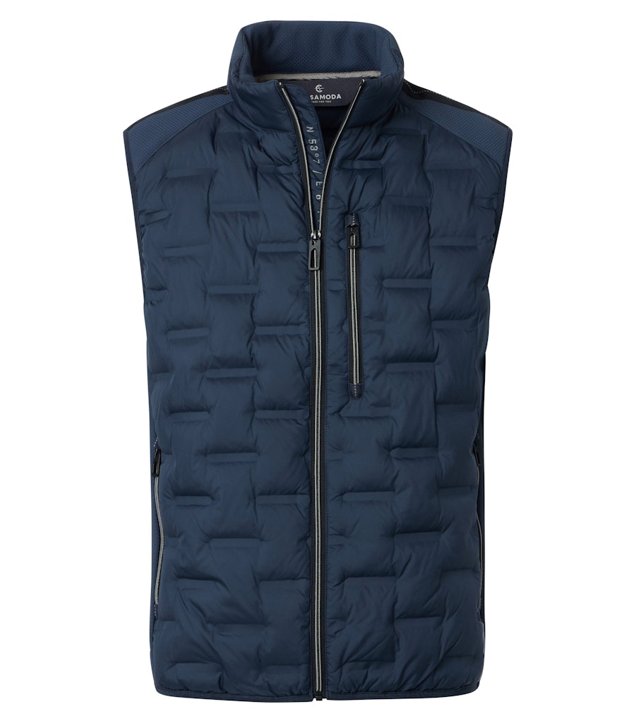 Casa Moda Herren Westen  Blau