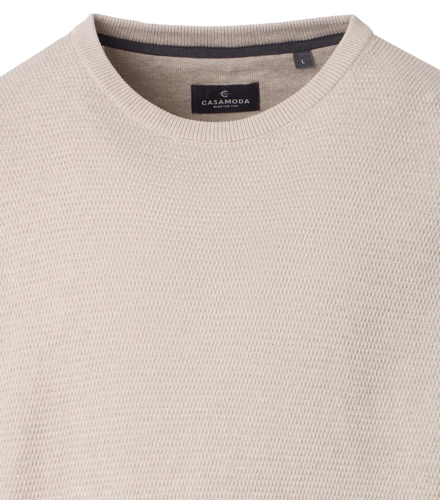 Casa Moda Herren Pullover  Weiss