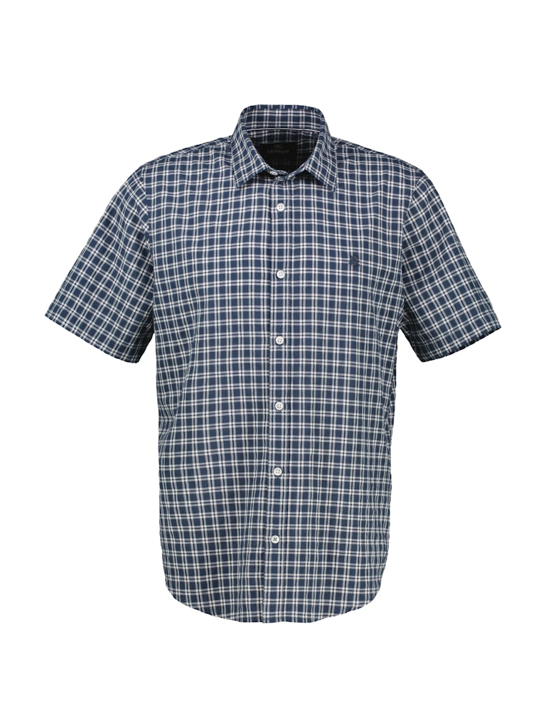 Lerros Herren Hemden kurz Classic Navy
