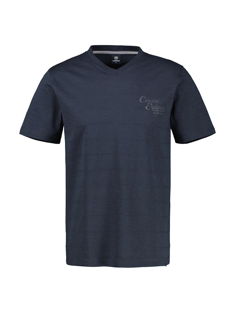 Lerros Herren T-Shirts kurz Classic Navy