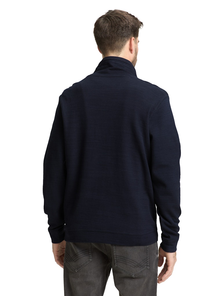 Tom Tailor Herren T-Shirts lang Sky Captain Blu