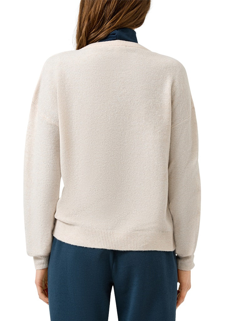 QS by S.Oliver Damen Strickjacken White