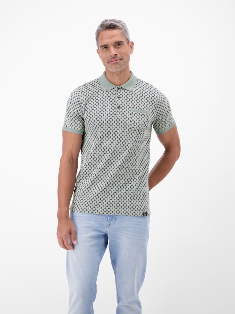 Lerros Herren Polo-Shirts Storm Grey