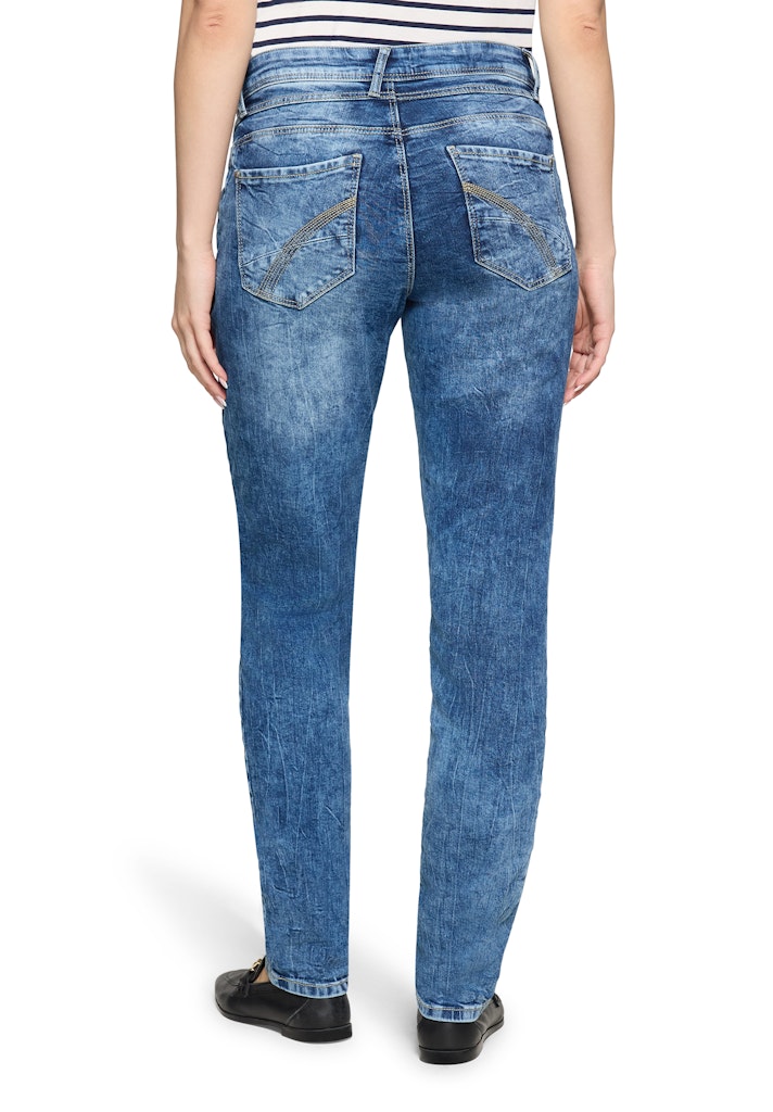 Cartoon Damen Jeans Middle Blue Den