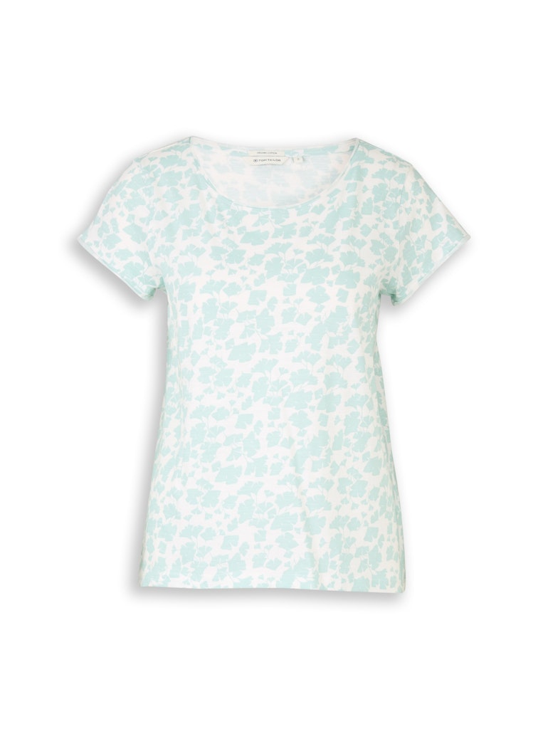 Tom Tailor Damen T-Shirts Green Ginkgo Mi