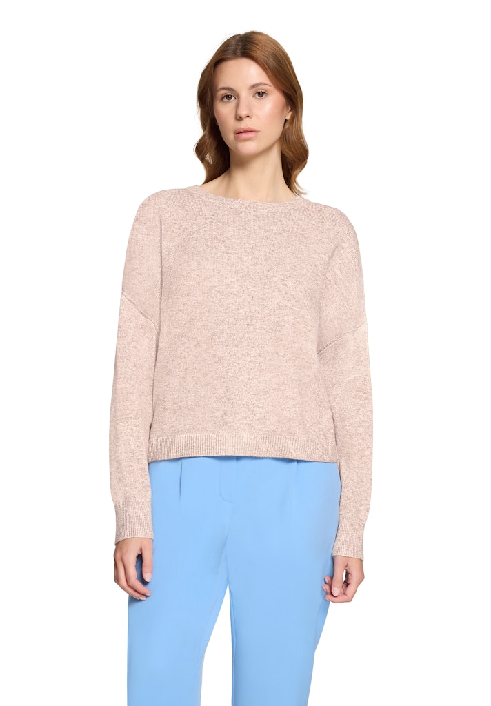 Betty & Co Damen Pullover Taupe Melange
