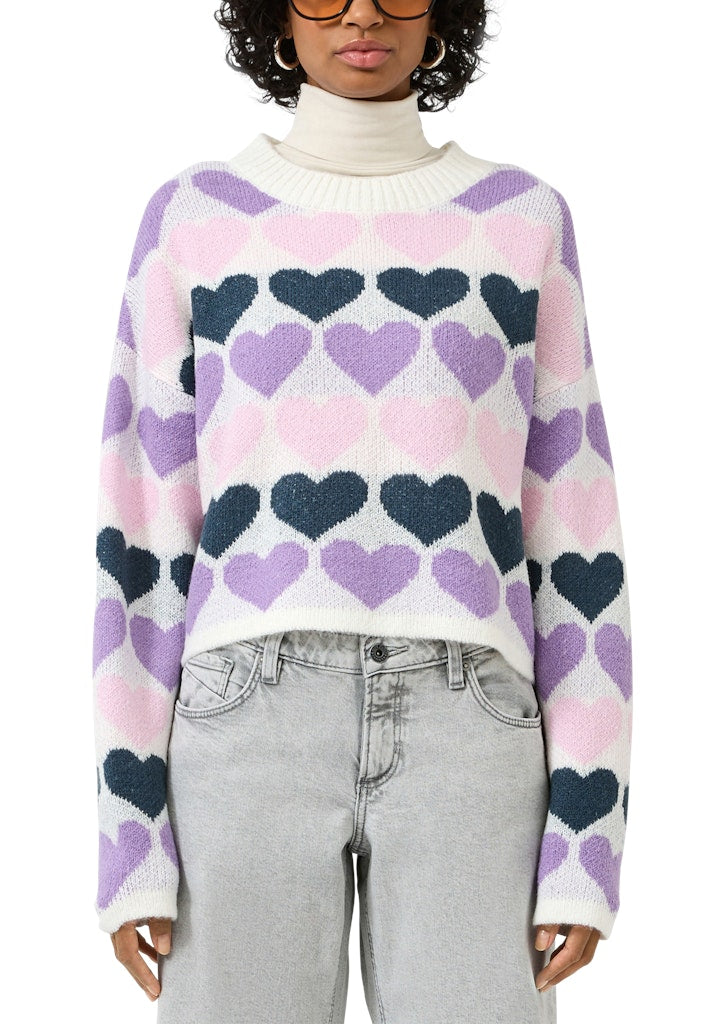 QS by S.Oliver Damen Pullover White