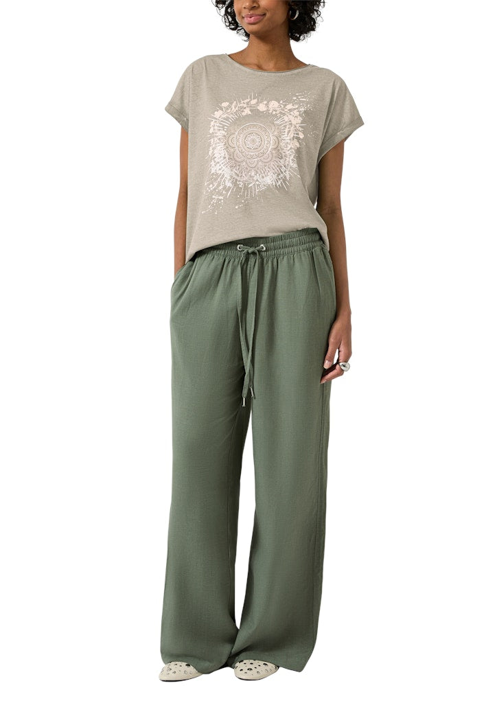 QS by S.Oliver Damen T-Shirts Brown