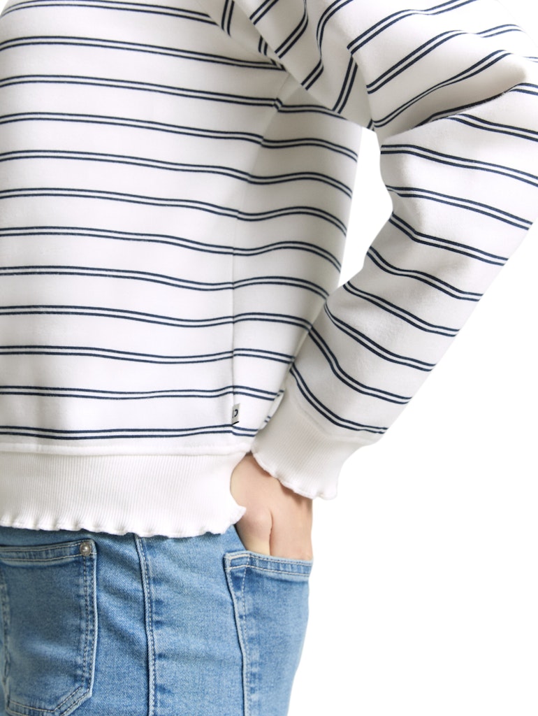 Tom Tailor denim Damen Sweatshirts Off White Navy
