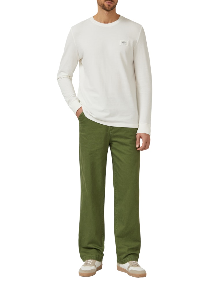 S. Oliver red Herren T-Shirts lang White