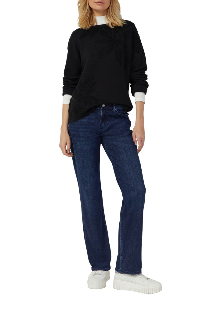 S. Oliver red Damen Pullover Grey/Black