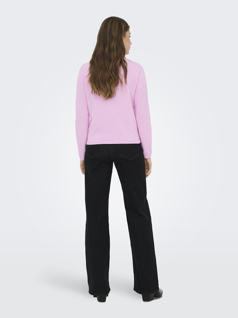 only Damen Pullover Super Pink/Mela