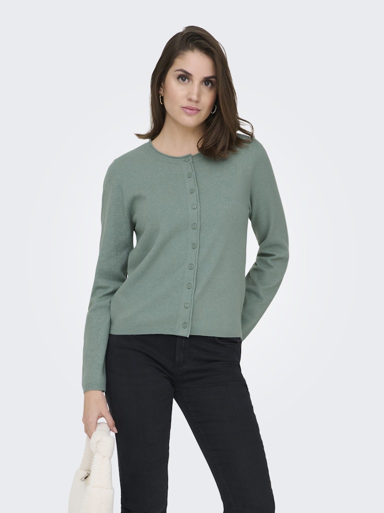Only Damen Strickjacken Chinois Green/M