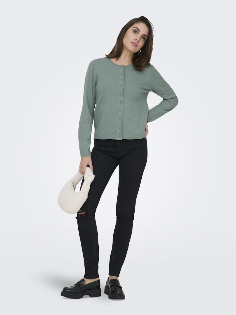 Only Damen Strickjacken Chinois Green/M