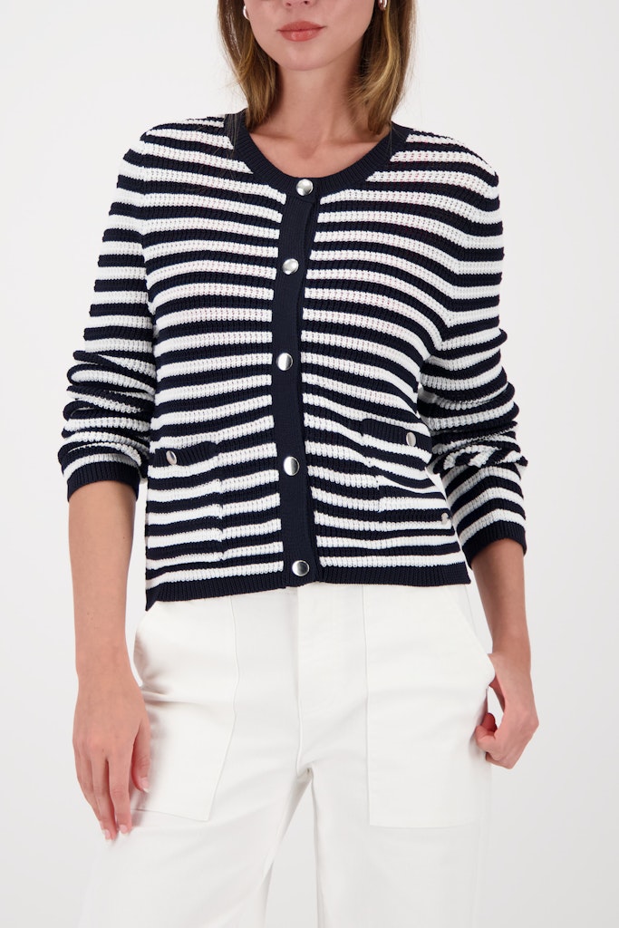 Monari Damen Strickjacken  Marine Ring