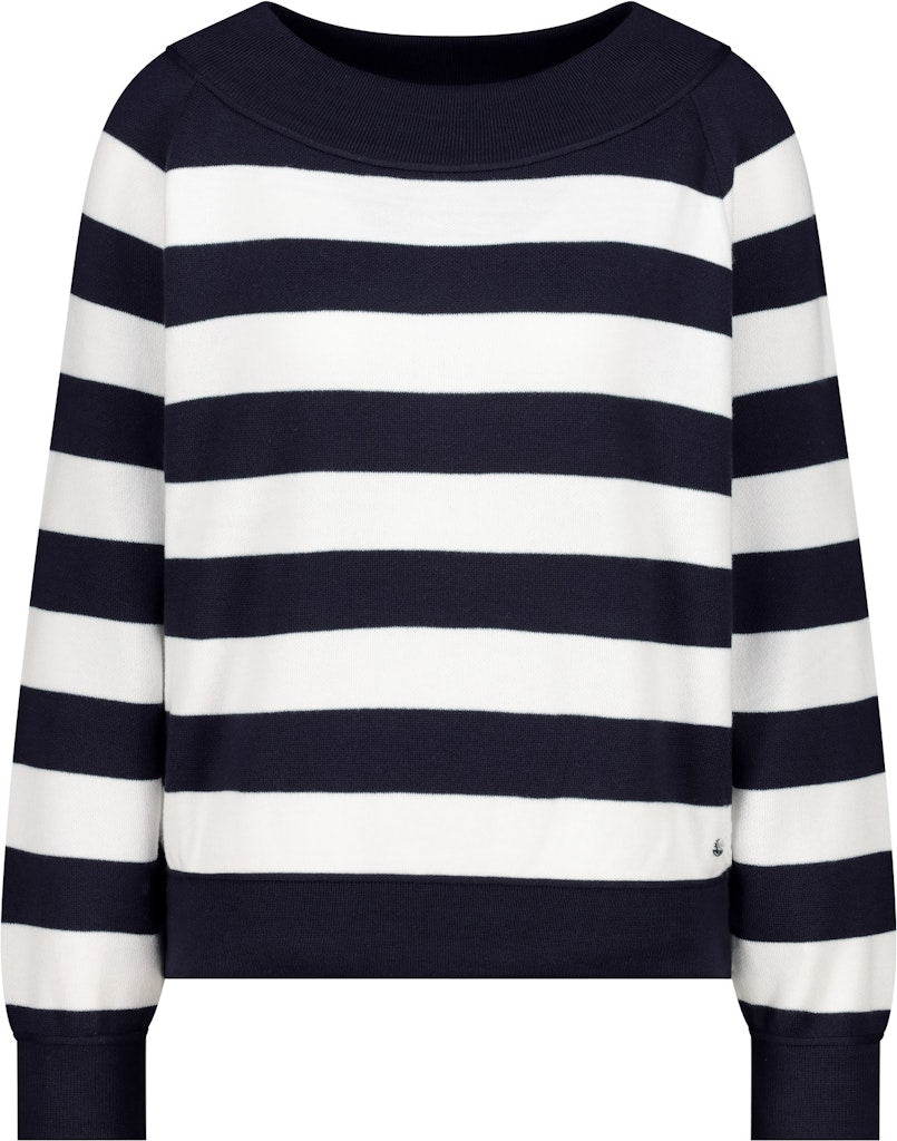 Monari Damen Pullover  Marine Ring