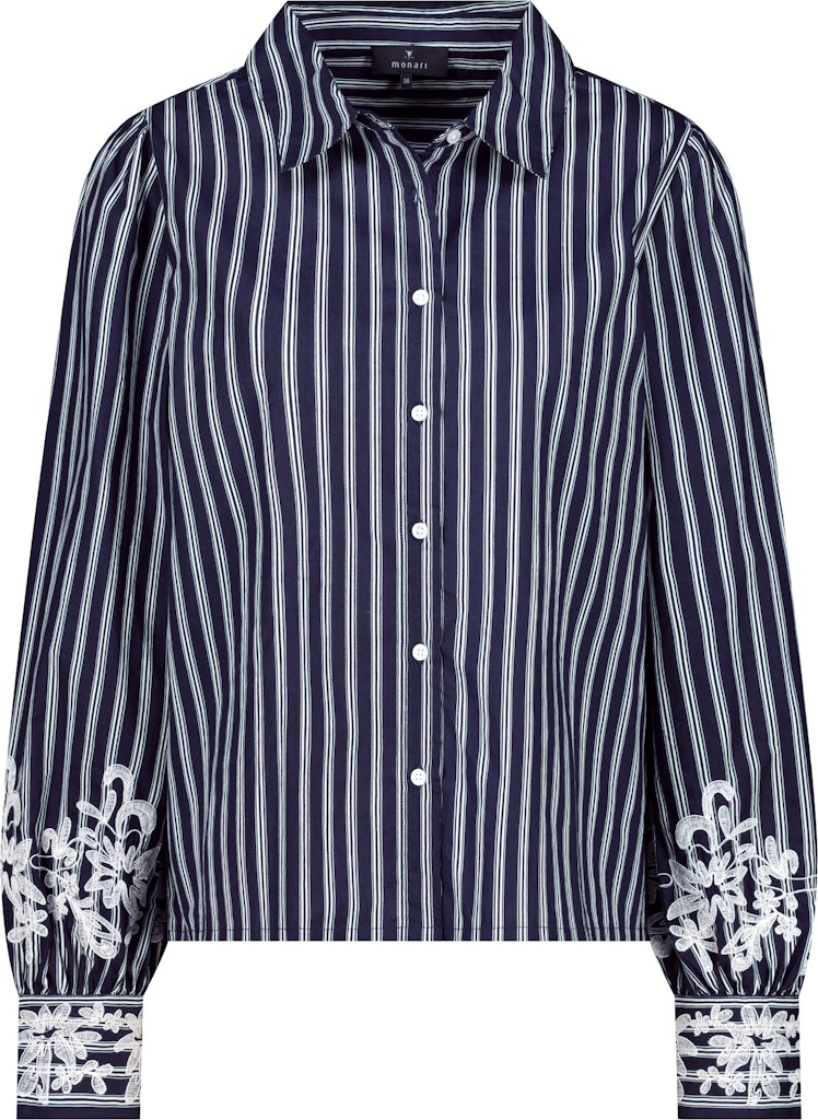 Monari Damen Blusen Marine Gemu