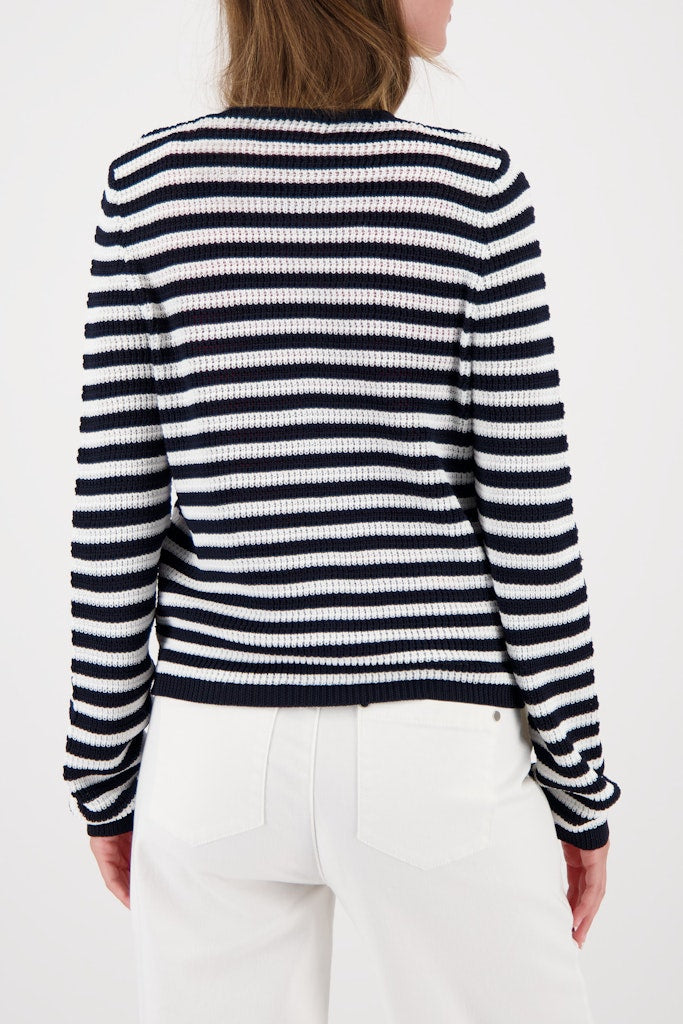 Monari Damen Strickjacken Marine Ring