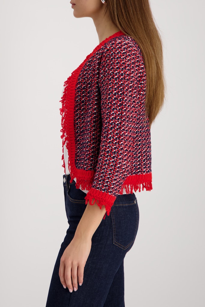 Monari Damen Strickjacken Marine