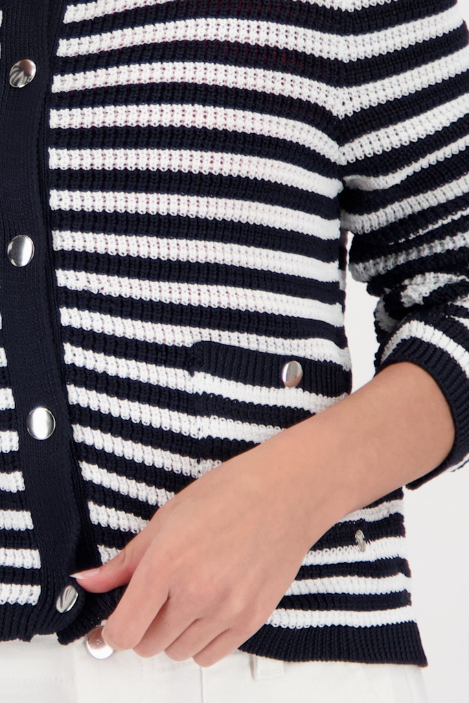 Monari Damen Strickjacken Marine Ring