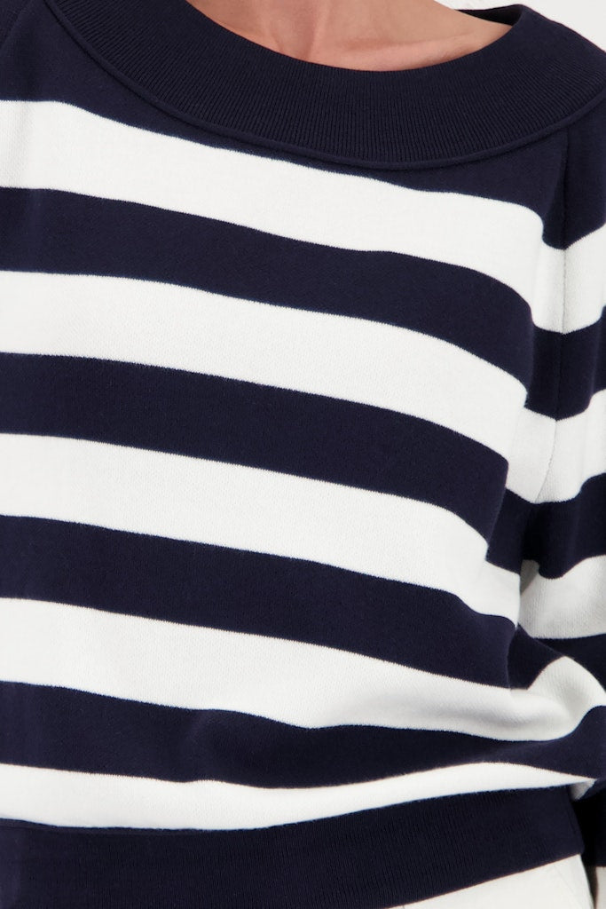 Monari Damen Pullover  Marine Ring