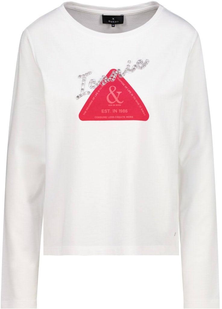Monari Damen T-Shirts  Off-White