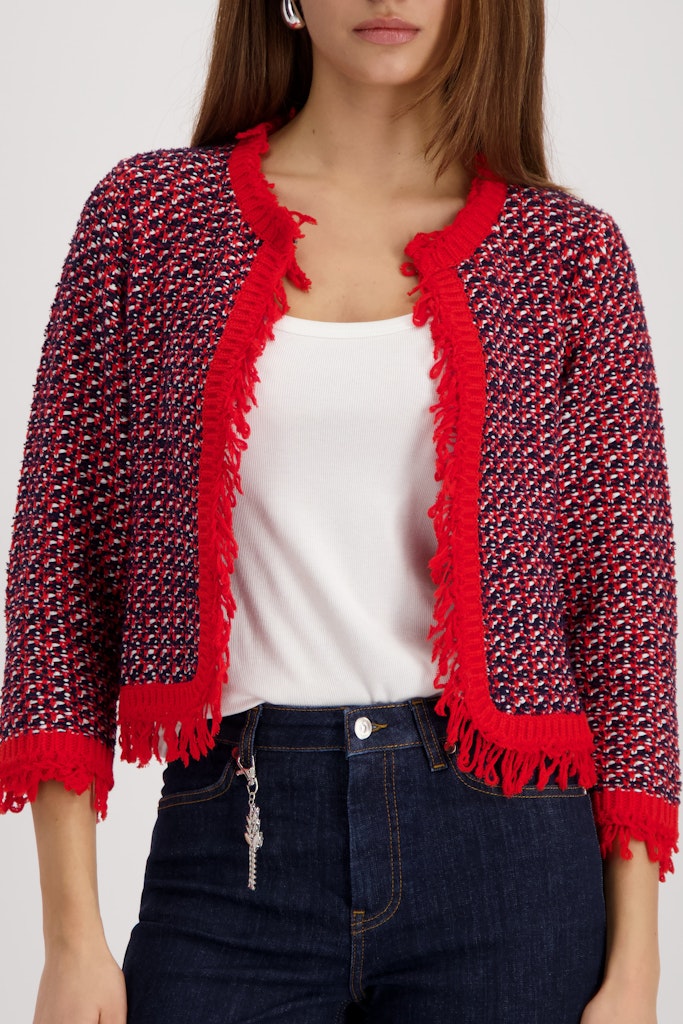 Monari Damen Strickjacken Marine