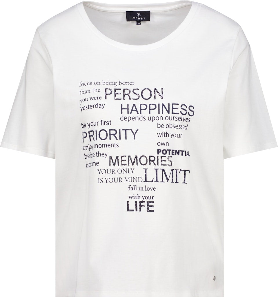 Monari Damen T-Shirts  Marine