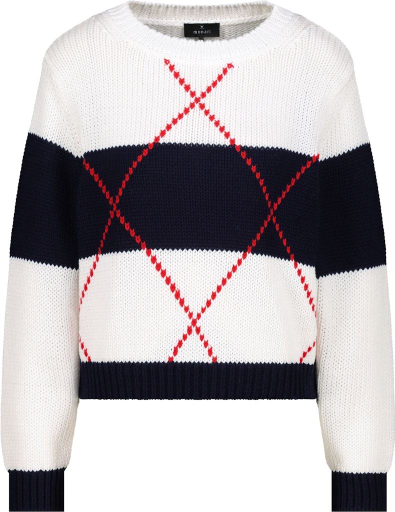 Monari Damen Pullover  Marine Gemu