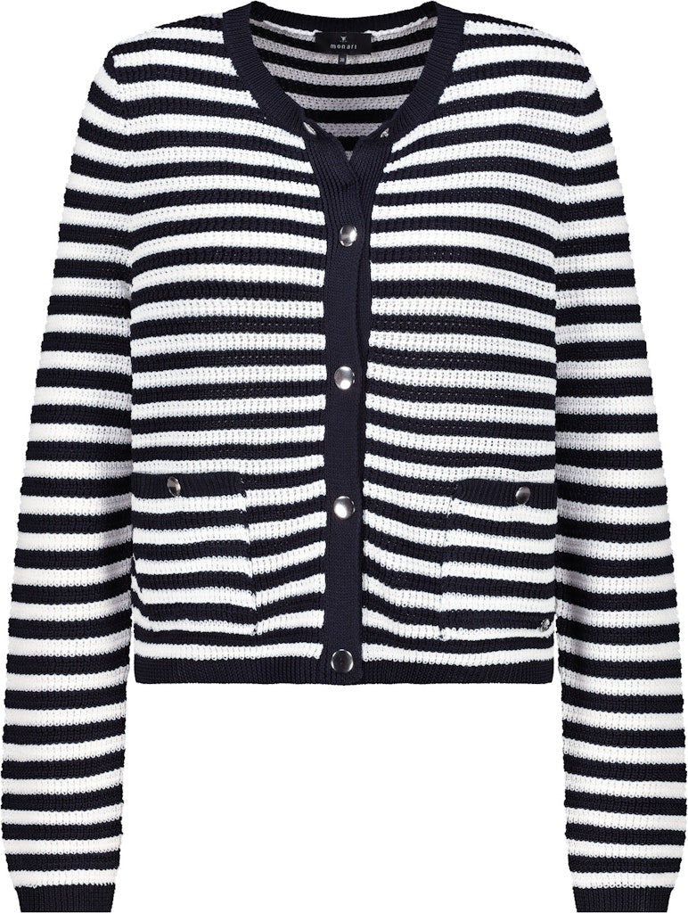 Monari Damen Strickjacken  Marine Ring