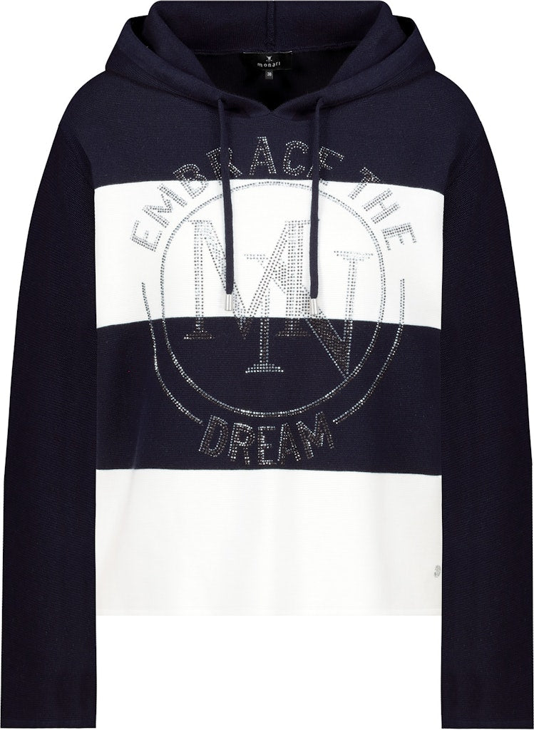 Monari Damen Pullover Marine Ring