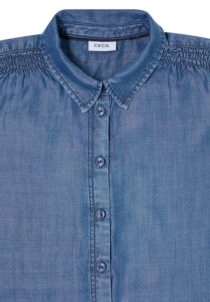 Cecil Damen Blusen  Mid Blue