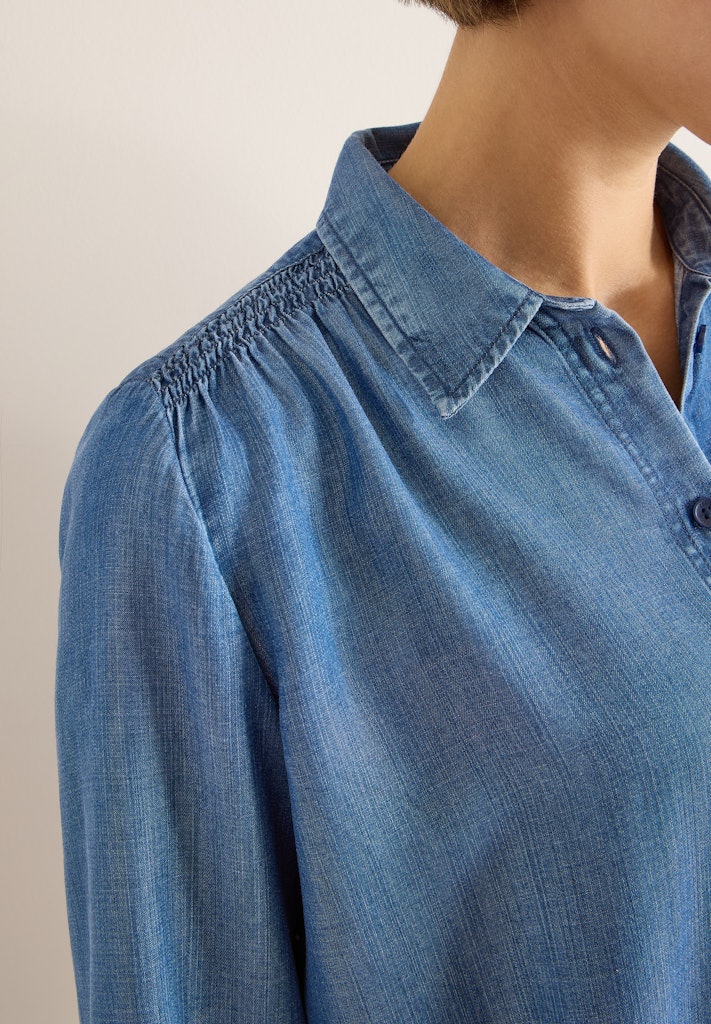 Cecil Damen Blusen Mid Blue