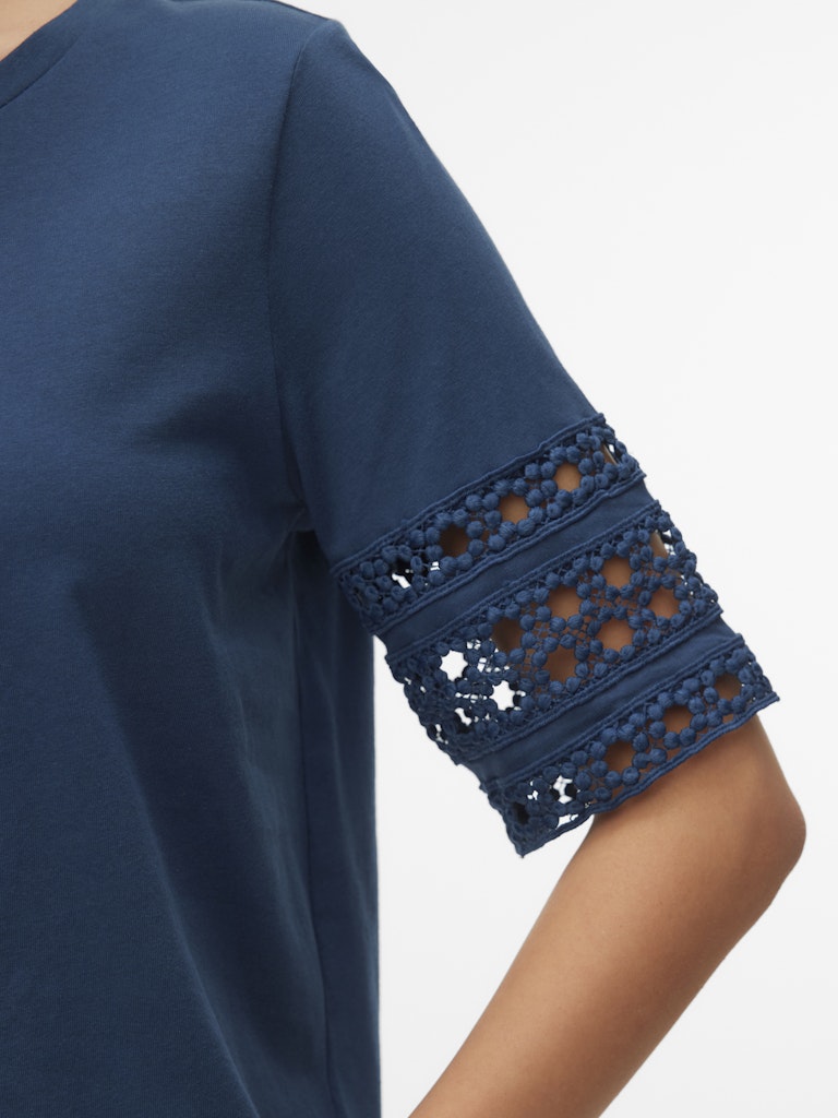 Vero Moda Damen T-Shirts Dark Denim