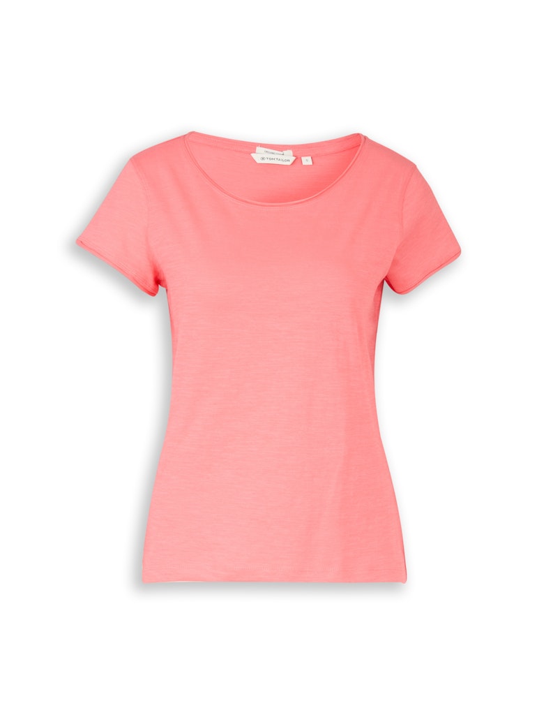 Tom Tailor Damen T-Shirts Soft Coral Pink