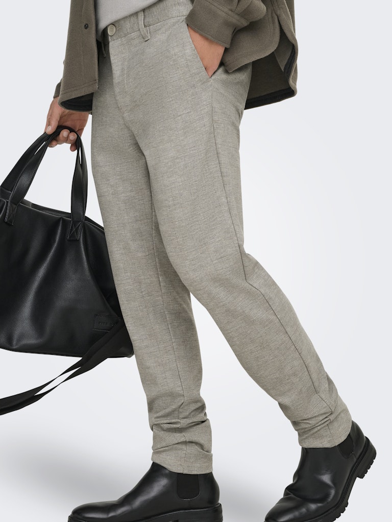 Only & Sons Herren Hosen Chinchilla