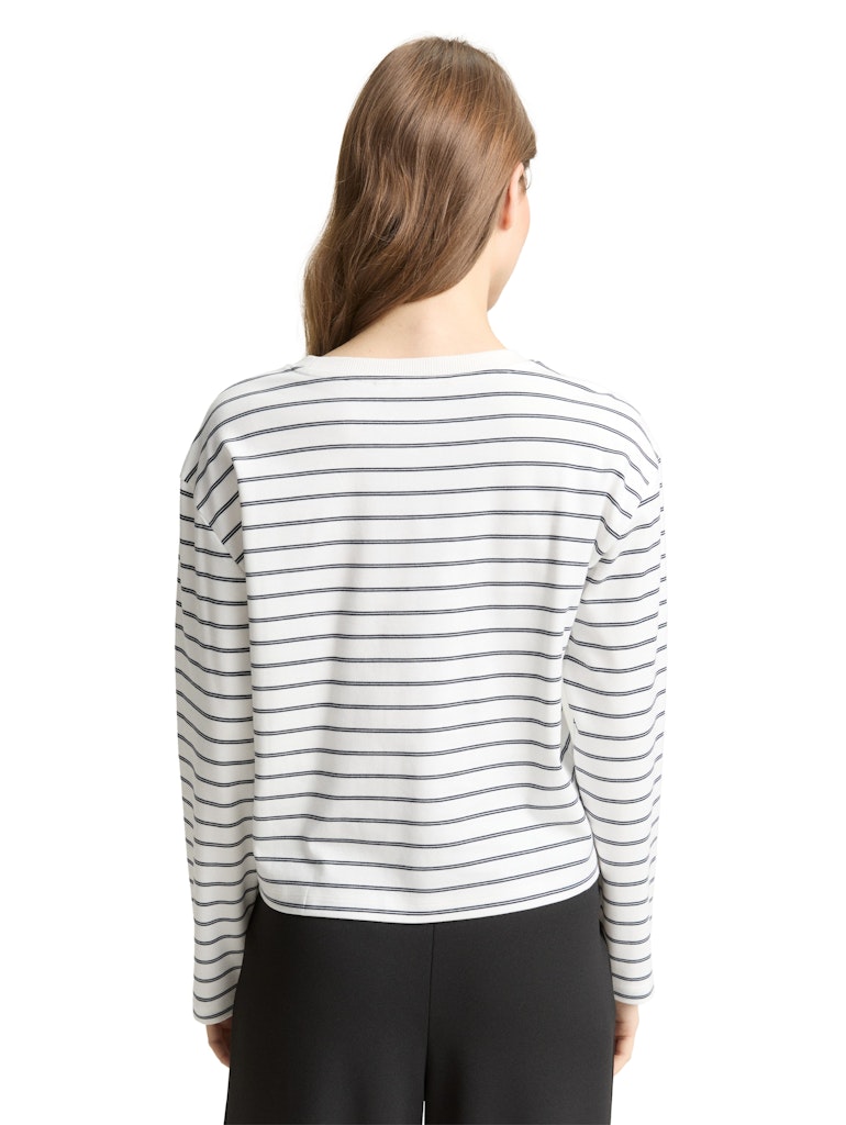 Tom Tailor denim Damen T-Shirts Off White Navy