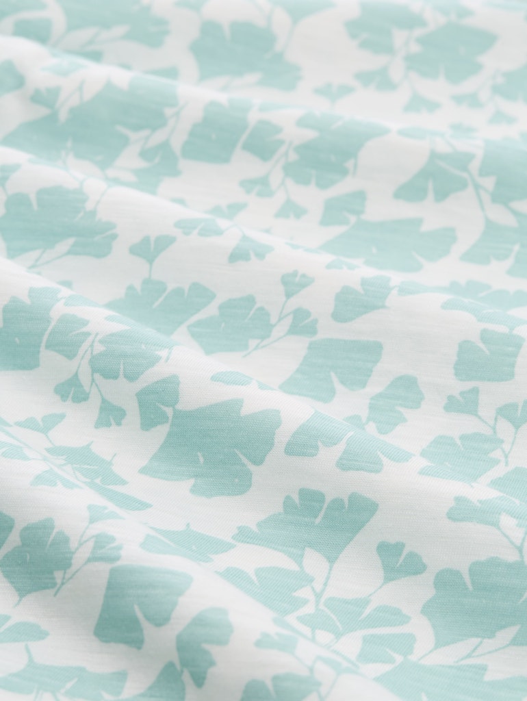 Tom Tailor Damen T-Shirts Green Ginkgo Mi