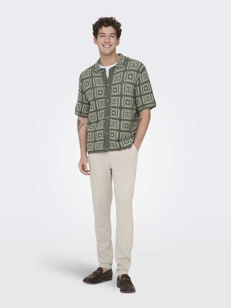 Only & Sons Herren Polo-Shirts Castor Gray/Sea