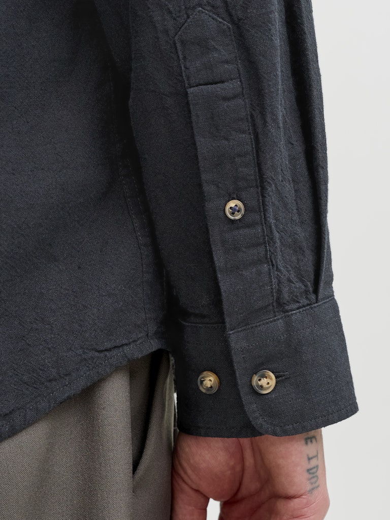 Jack & Jones Herren Hemden lang Black