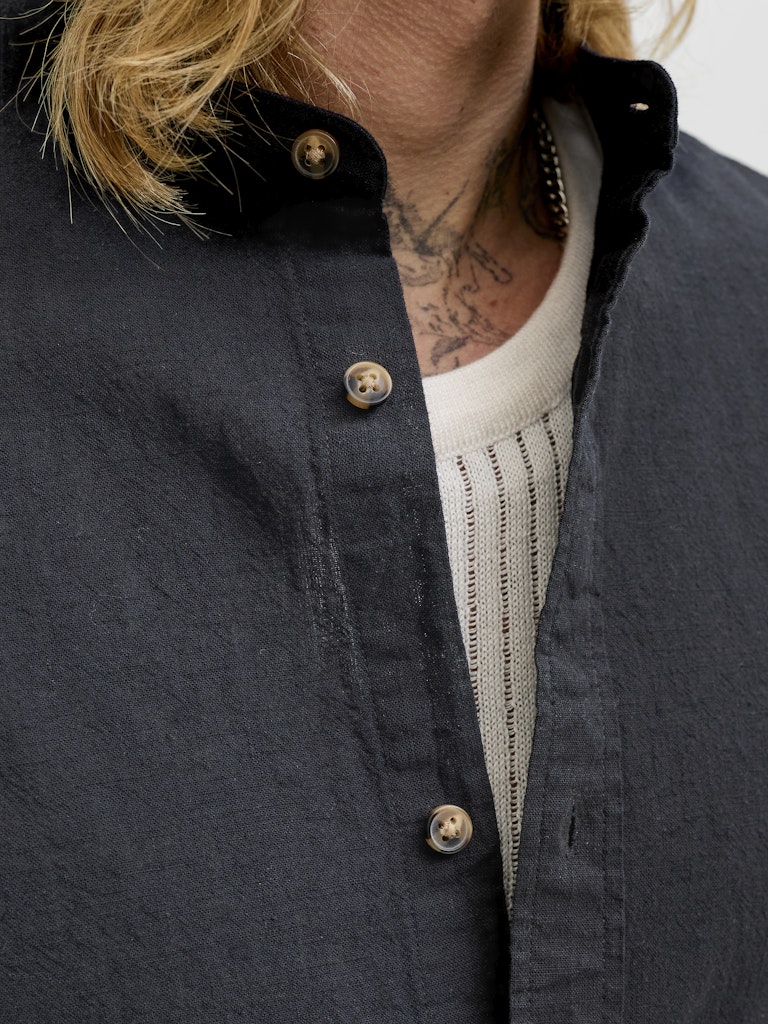 Jack & Jones Herren Hemden lang Black