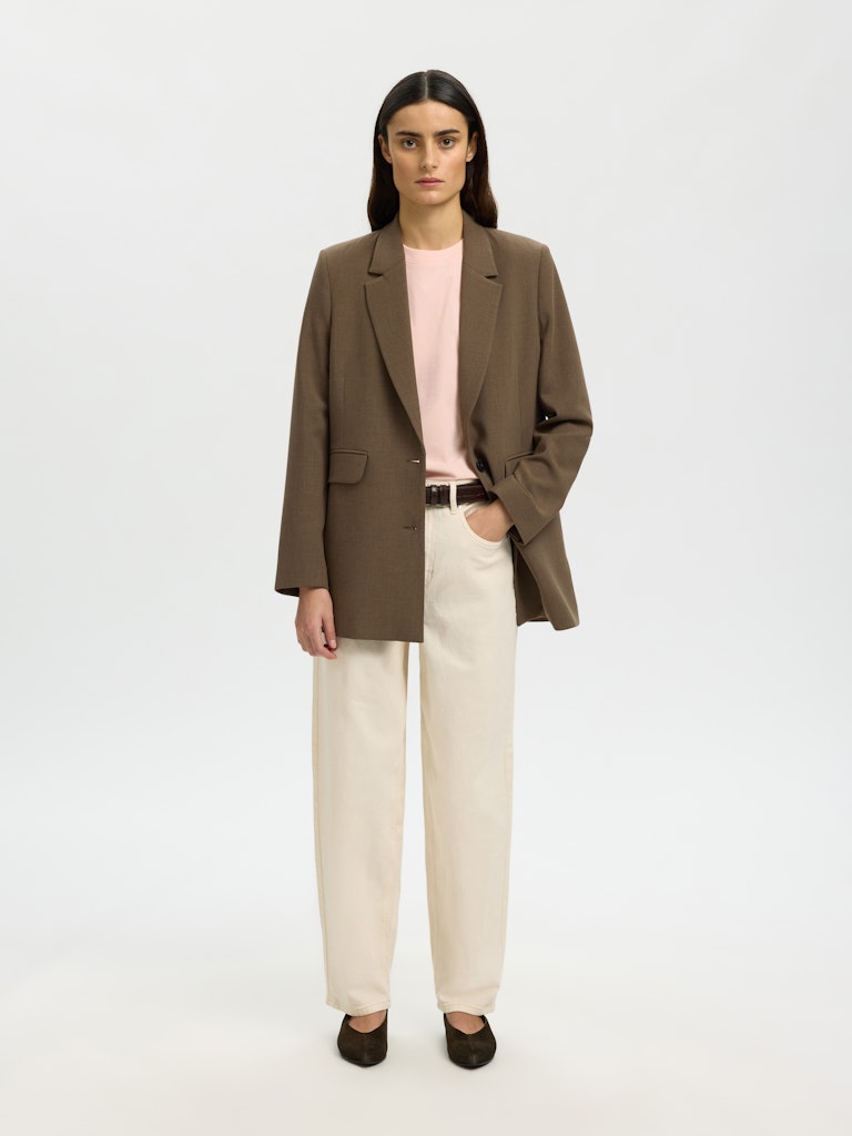 Selected Femme Damen T-Shirts Pale Dogwood
