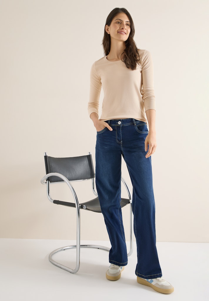 Cecil Damen T-Shirts Pearl Bei